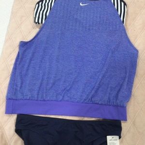 Nike Tankini 2pc, Blue/navy/white, Size M
